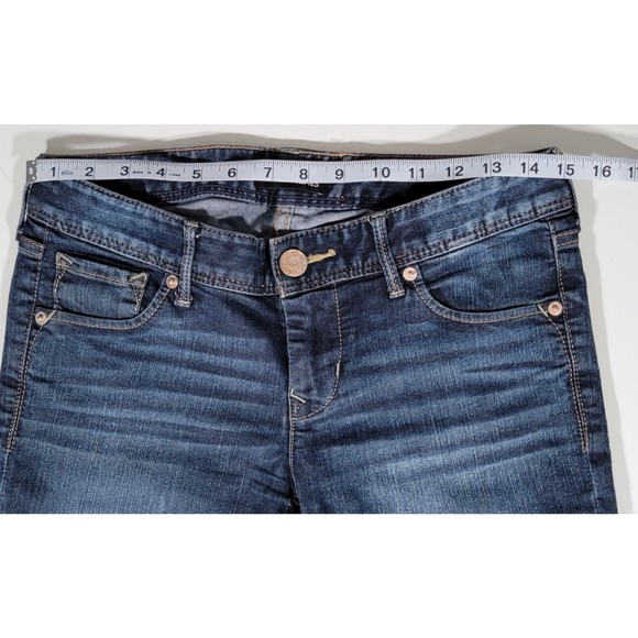 Express Stella Size 4 Blue Denim Skinny Low Rise Regular Fit Women's Jeans - Picture 4 of 16
